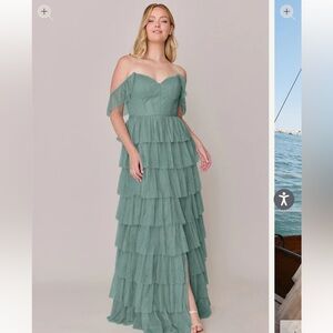 Revelry Strapless Rosemary Tiered Dress